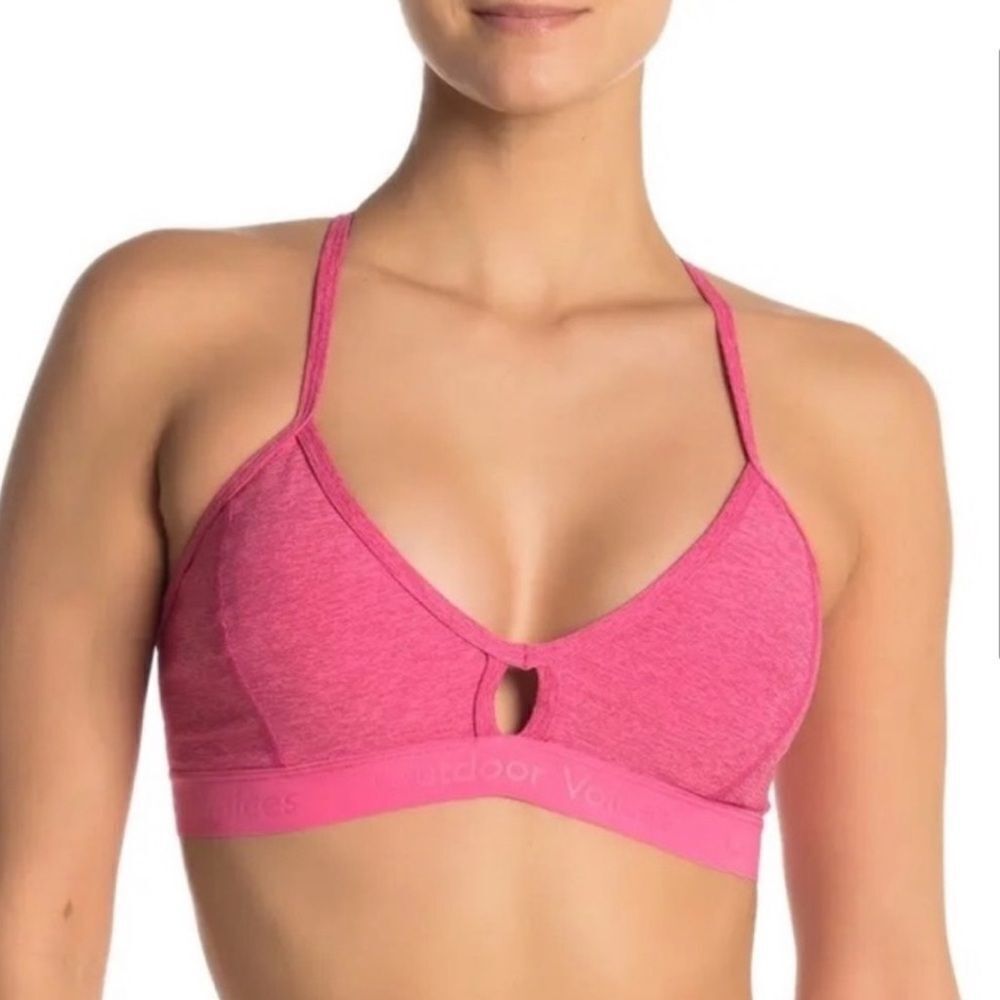 Outdoor Voices Steeplechase Sports Bra Pink
